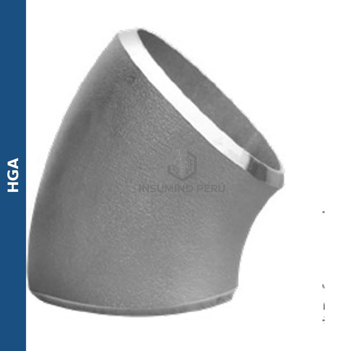 Codo de acero inoxidable HGA 304L