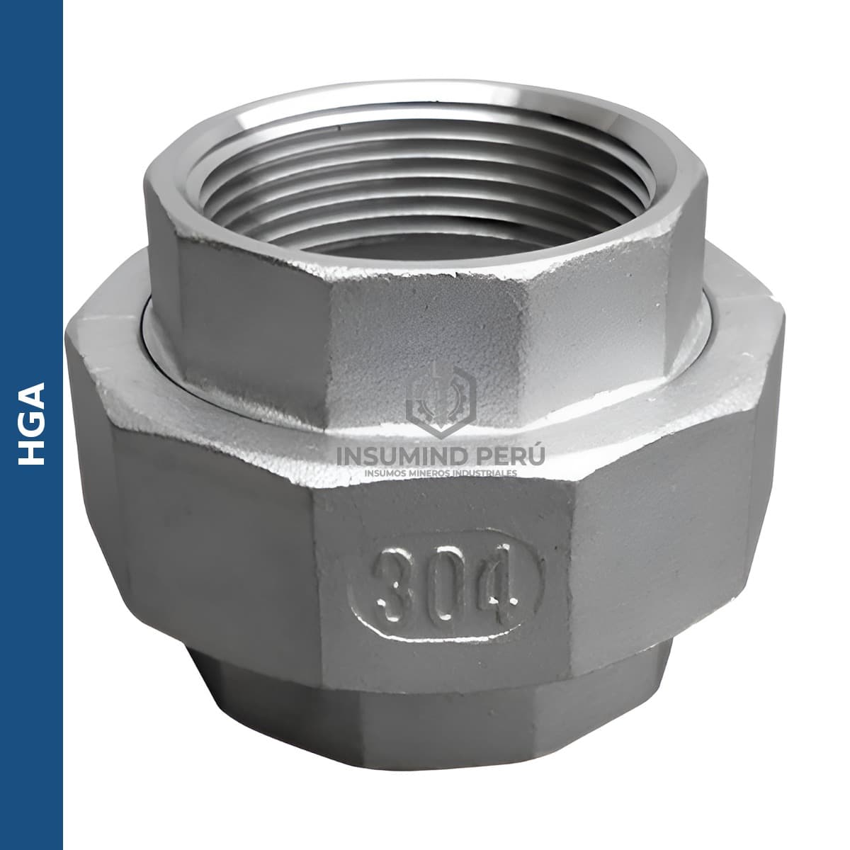 Niple de acero inoxidable HGA X150