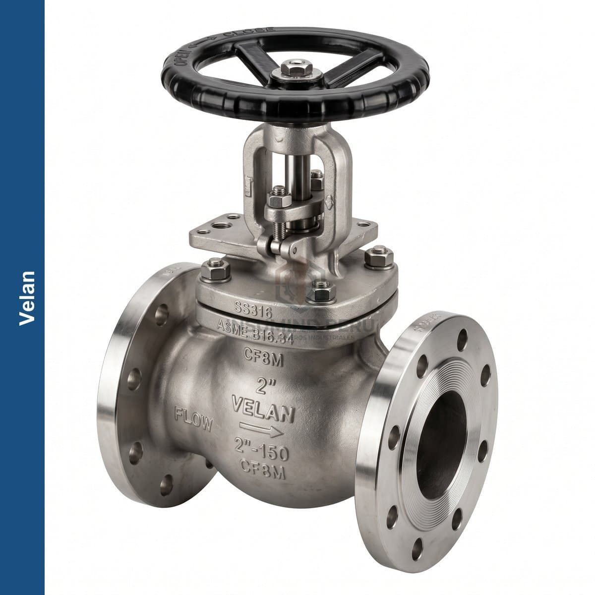 Válvula Globo Bridada Velan - Acero Inox 316 ANSI 150
